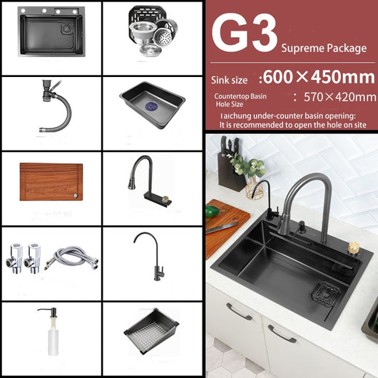 Kitchen Sink with Faucet & Accessories