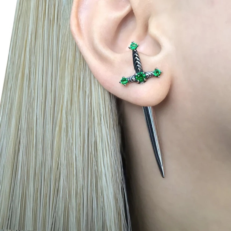 Sword Metal Earrings