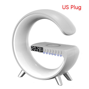 Multifunctional Wireless Charger Alarm Clock Speaker APP RGB Light Fast Charging Station