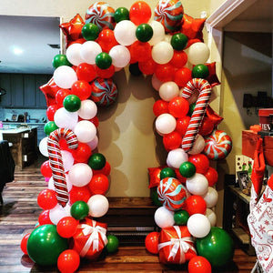 Christmas Balloons Arch Home Party Decoration