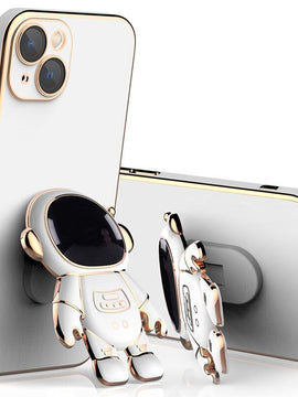 Astronaut Phone Case For iPhone 13 12 Mini 11 Pro XS Max X XR 6 6S 7 8 Plus SE2 13 Luxury Square Soft Cover