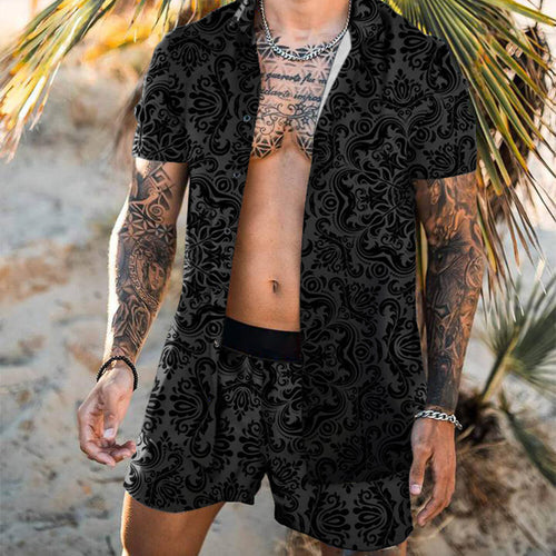 Men Beach Fashion Polo & Shorts - OZN Shopping