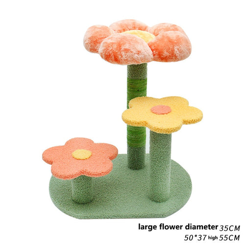 Cat Flower  Tree House Climbing Scratching Post - OZN Shopping