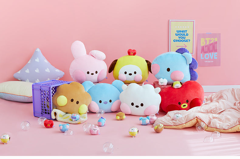 Bt21 RJ KOYA CHIMMY TATA SHOOKY Cartoon Anime Plush Pillow Kawaii Cute Large Soft Plushie Animals Doll Toys