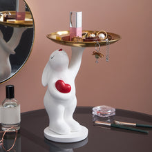 Load image into Gallery viewer, Cute Bear Tray Holder Statue Home Decoration
