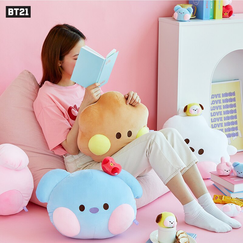 Bt21 RJ KOYA CHIMMY TATA SHOOKY Cartoon Anime Plush Pillow Kawaii Cute Large Soft Plushie Animals Doll Toys