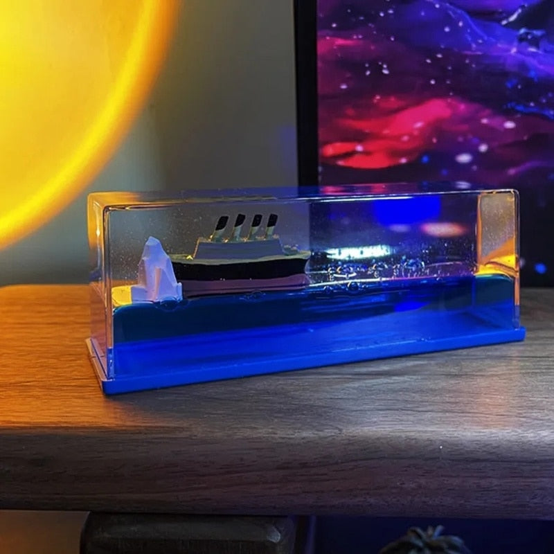 Floating Glass Shipping Boat