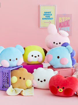 Bt21 RJ KOYA CHIMMY TATA SHOOKY Cartoon Anime Plush Pillow Kawaii Cute Large Soft Plushie Animals Doll Toys