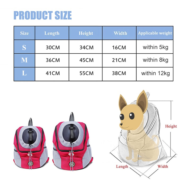 Pet Dog Carrier Bag Travel Backpack - OZN Shopping