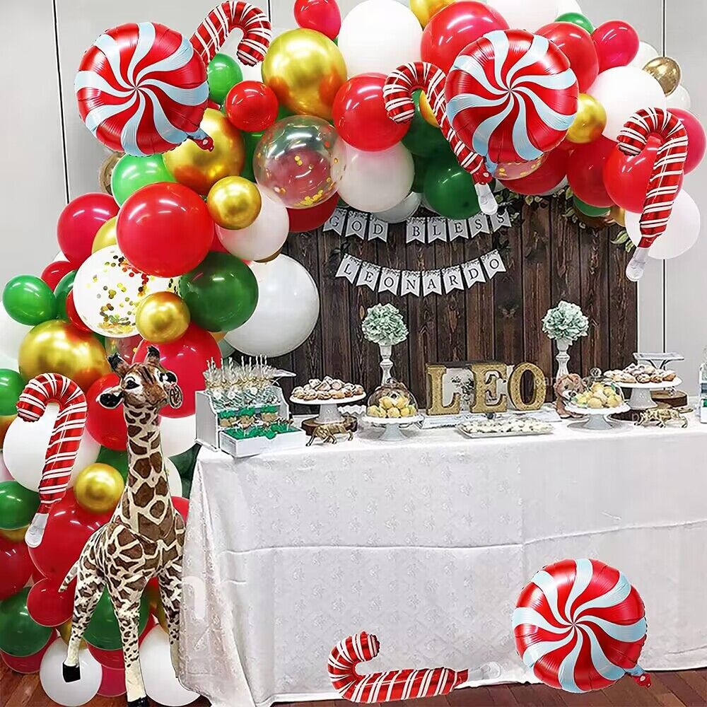 Christmas Balloons Arch Home Party Decoration