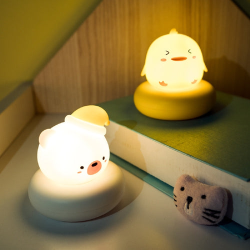 Cute Rabbit Cat Duck Bear Night Light