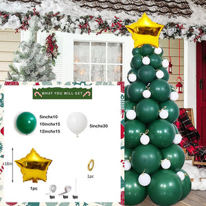 Christmas Balloons Arch Home Party Decoration