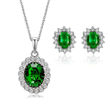 Load image into Gallery viewer, Exquisite Double Heart Necklace Earrings Bracelet Jewelry Set
