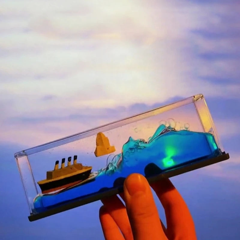 Floating Glass Shipping Boat