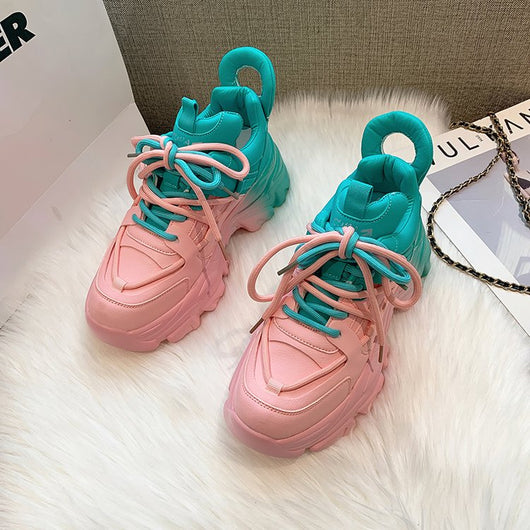 Women Mix Color Sneaker Shoes