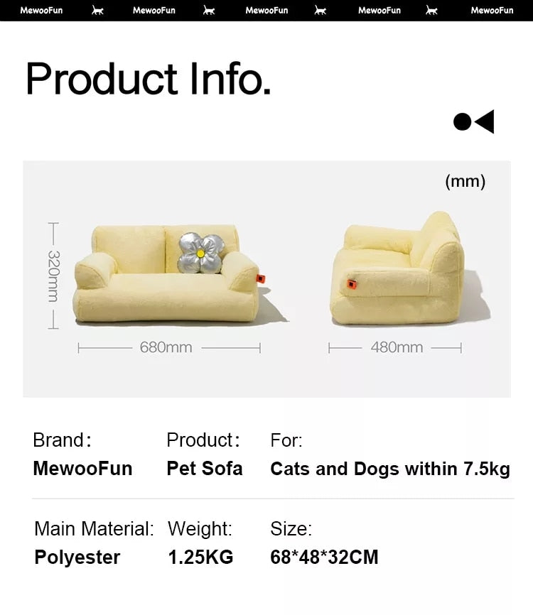 Cat Sofa Bed Pet Couch