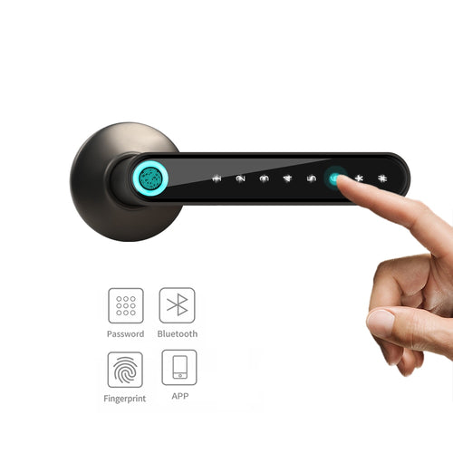 Fingerprint Electronic Door Lock Smart Bluetooth Password Handle Lock APP - OZN Shopping
