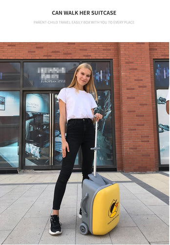 Lazy suitcase children's trolley case travel luggage