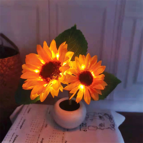Flower LED Tulip Table Lamp Home Decor