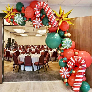 Christmas Balloons Arch Home Party Decoration