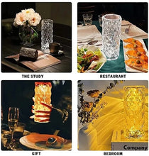 Load image into Gallery viewer, Crystal Lamp LED Rose Light Projector
