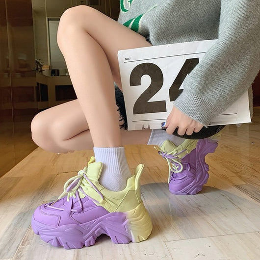 Women Mix Color Sneaker Shoes