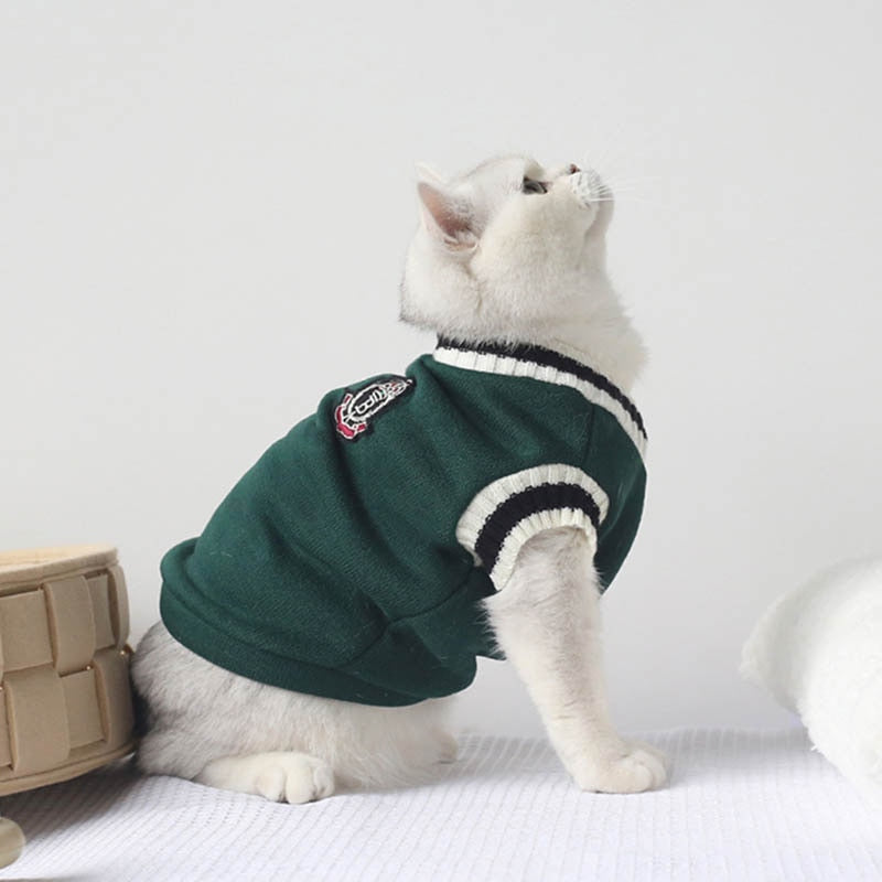 Cat Dog Sweater Pullover Winter Pet Clothes