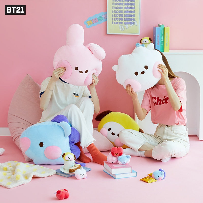 Bt21 RJ KOYA CHIMMY TATA SHOOKY Cartoon Anime Plush Pillow Kawaii Cute Large Soft Plushie Animals Doll Toys