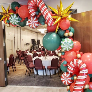 Christmas Balloons Arch Home Party Decoration