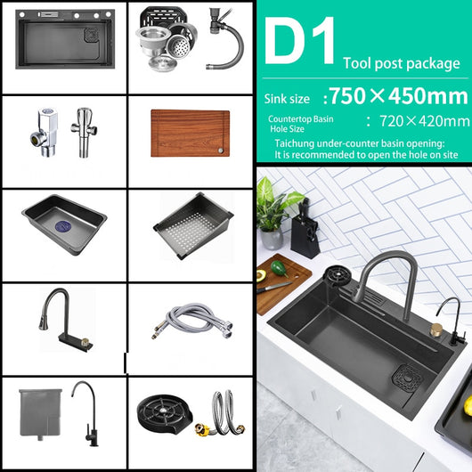 Kitchen Sink with Faucet & Accessories