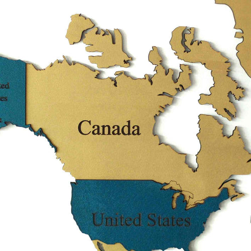 3D Wooden World Map Home Style Wall Decor - OZN Shopping