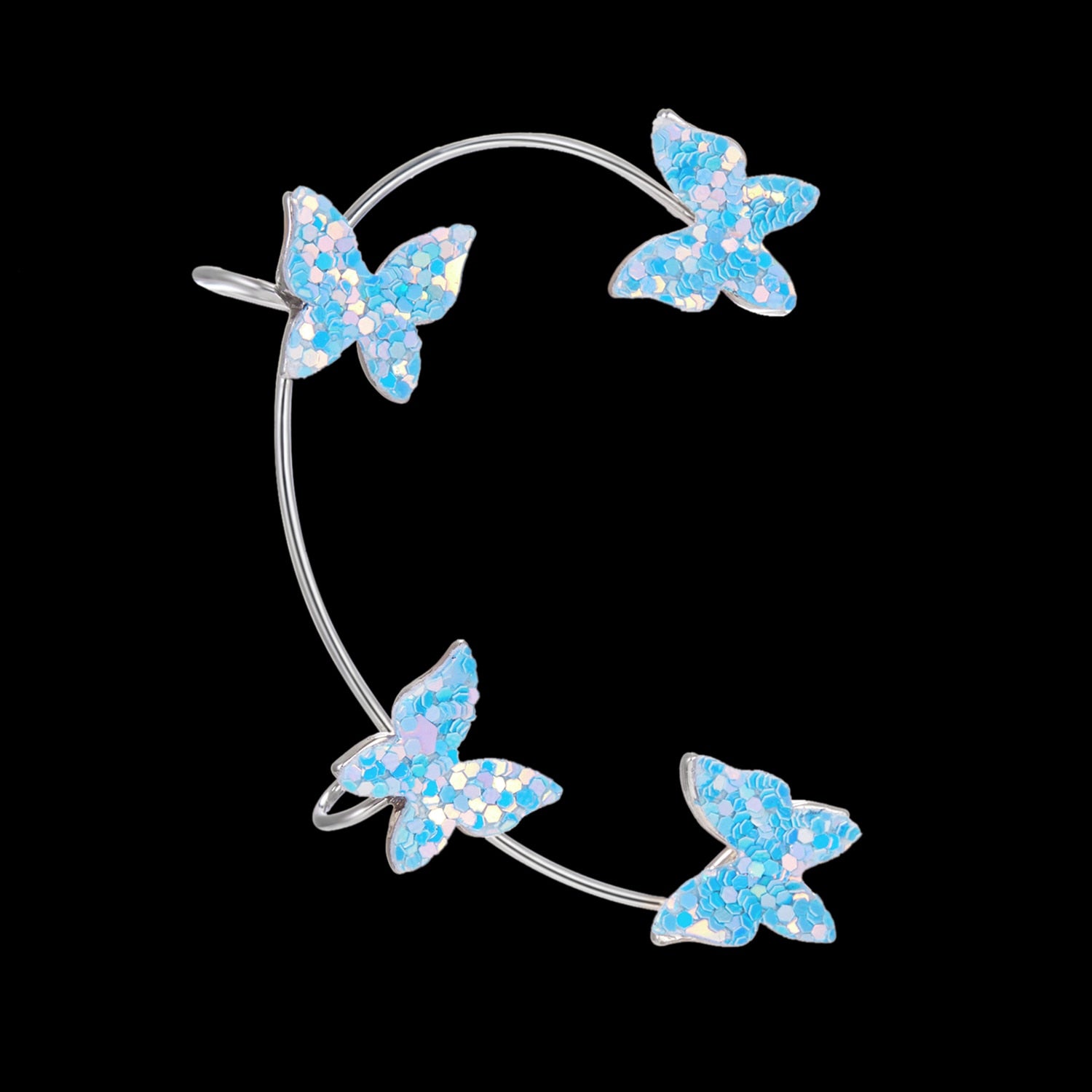 Sparkling Earings Butterfly Clips - OZN Shopping