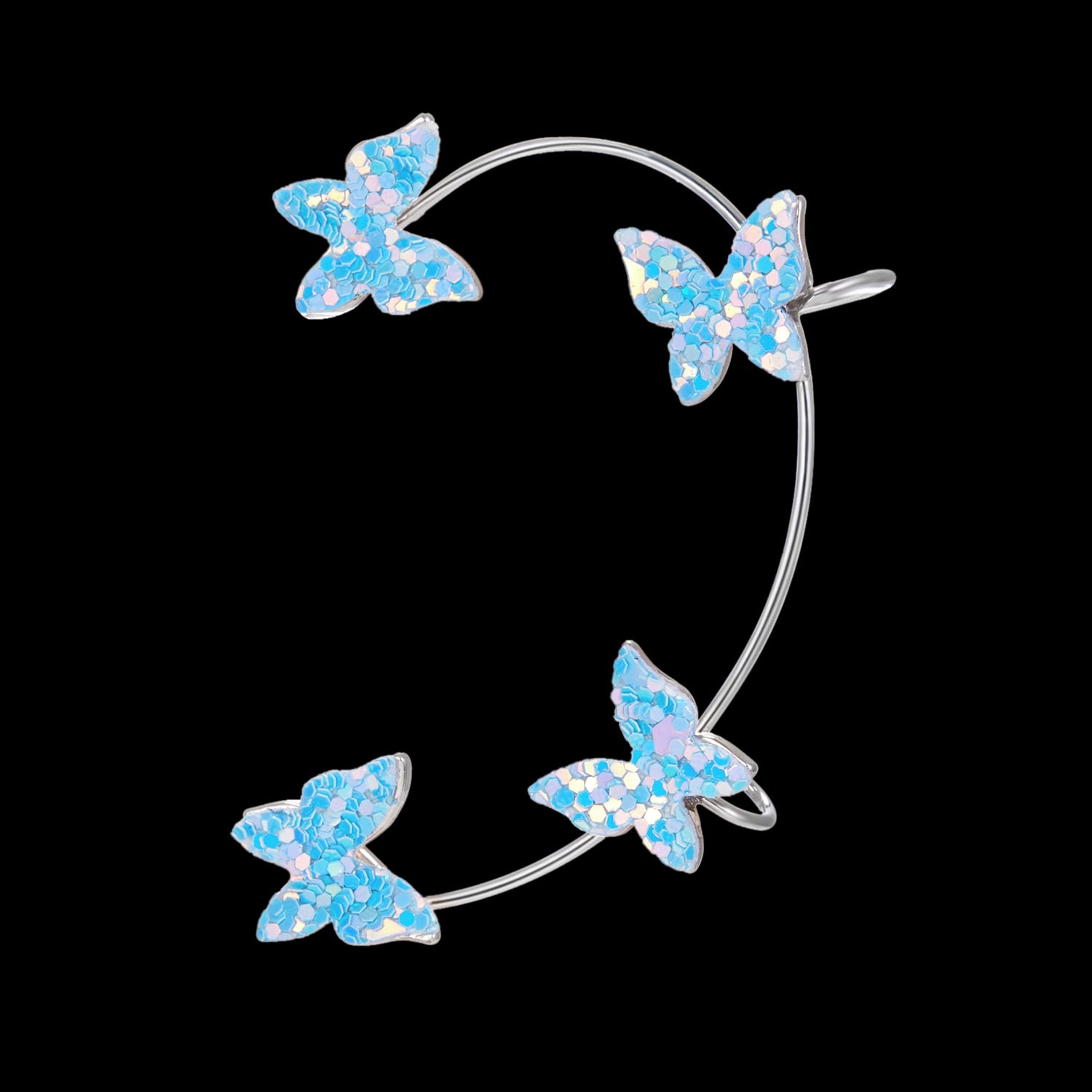 Sparkling Earings Butterfly Clips - OZN Shopping