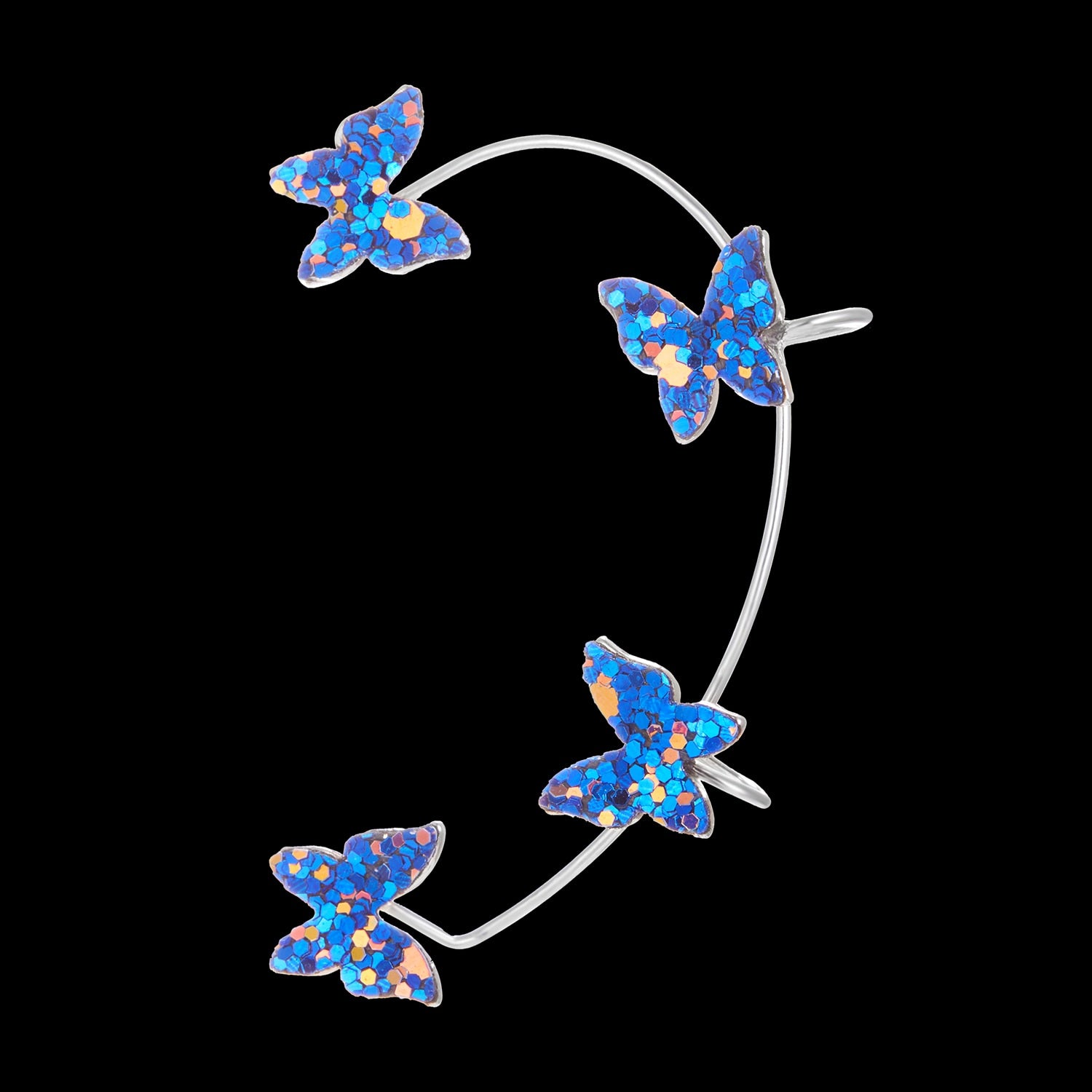 Sparkling Earings Butterfly Clips - OZN Shopping