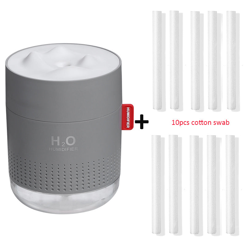 Portable Ultrasonic Humidifier 500ML Snow Mountain H2O USB Aroma Air Diffuser With Romantic Night Lamp Humidificador Difusor - OZN Shopping