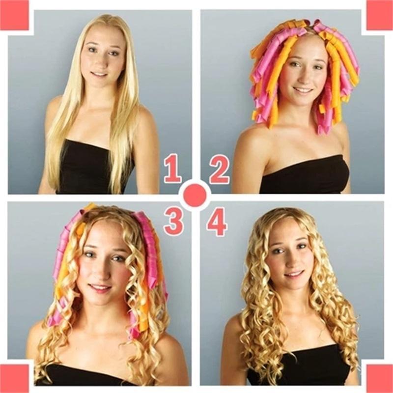 12 Water Ripple Curling Hairstyle Rollers Hair Color - OZN Shopping