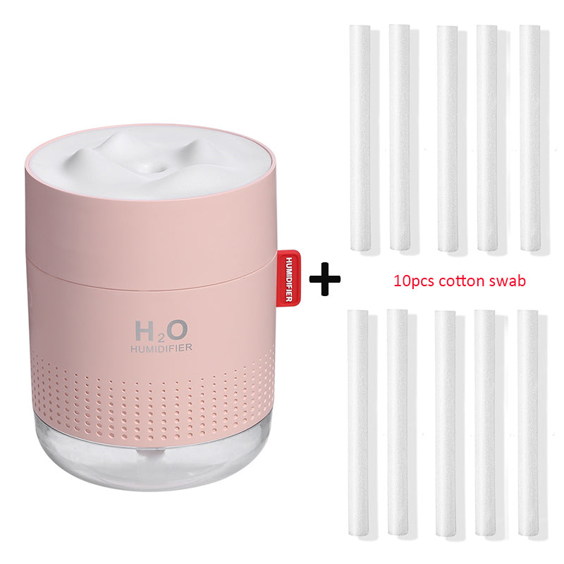 Portable Ultrasonic Humidifier 500ML Snow Mountain H2O USB Aroma Air Diffuser With Romantic Night Lamp Humidificador Difusor - OZN Shopping